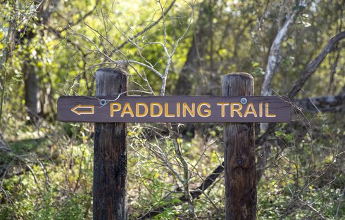 Paddling Trail sign - Goliad