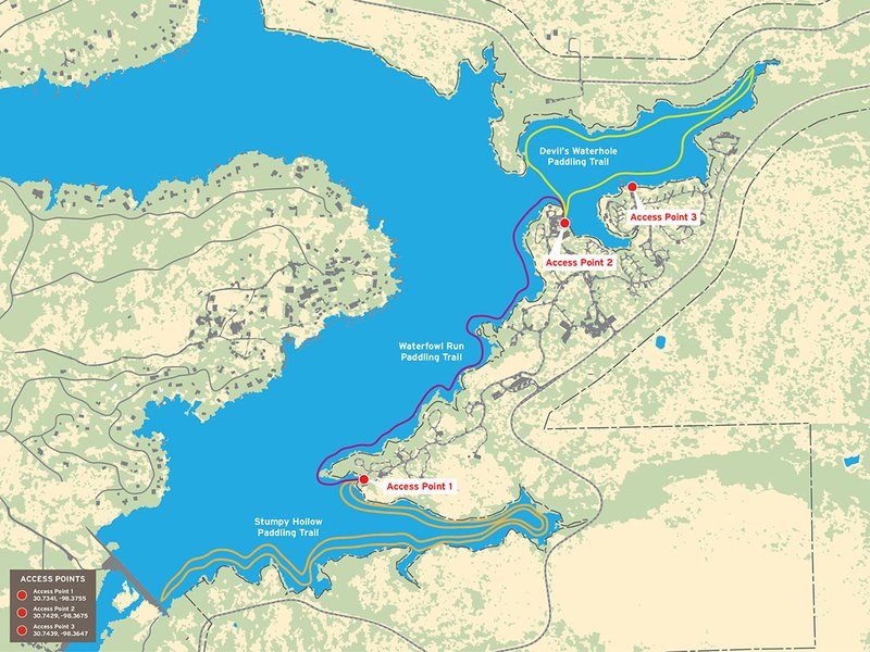 Inks Lake Map