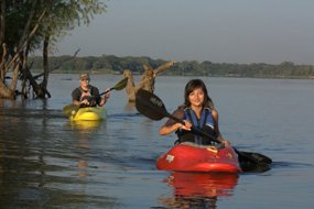 Lake Arlington Paddling Trail - Dad and Daughter