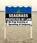 Seagrass Sign at Lighthouse Lakes Paddling Trail